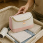 Hanging Travel Toiletry Bag with Mesh Pocket and Spacious Compartment Organizer