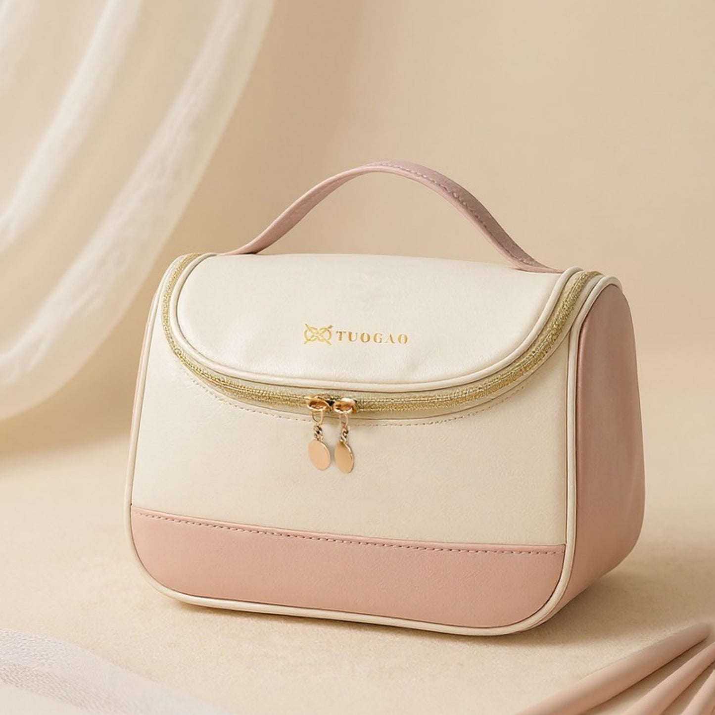 Hanging Travel Toiletry Bag with Mesh Pocket and Spacious Compartment Organizer