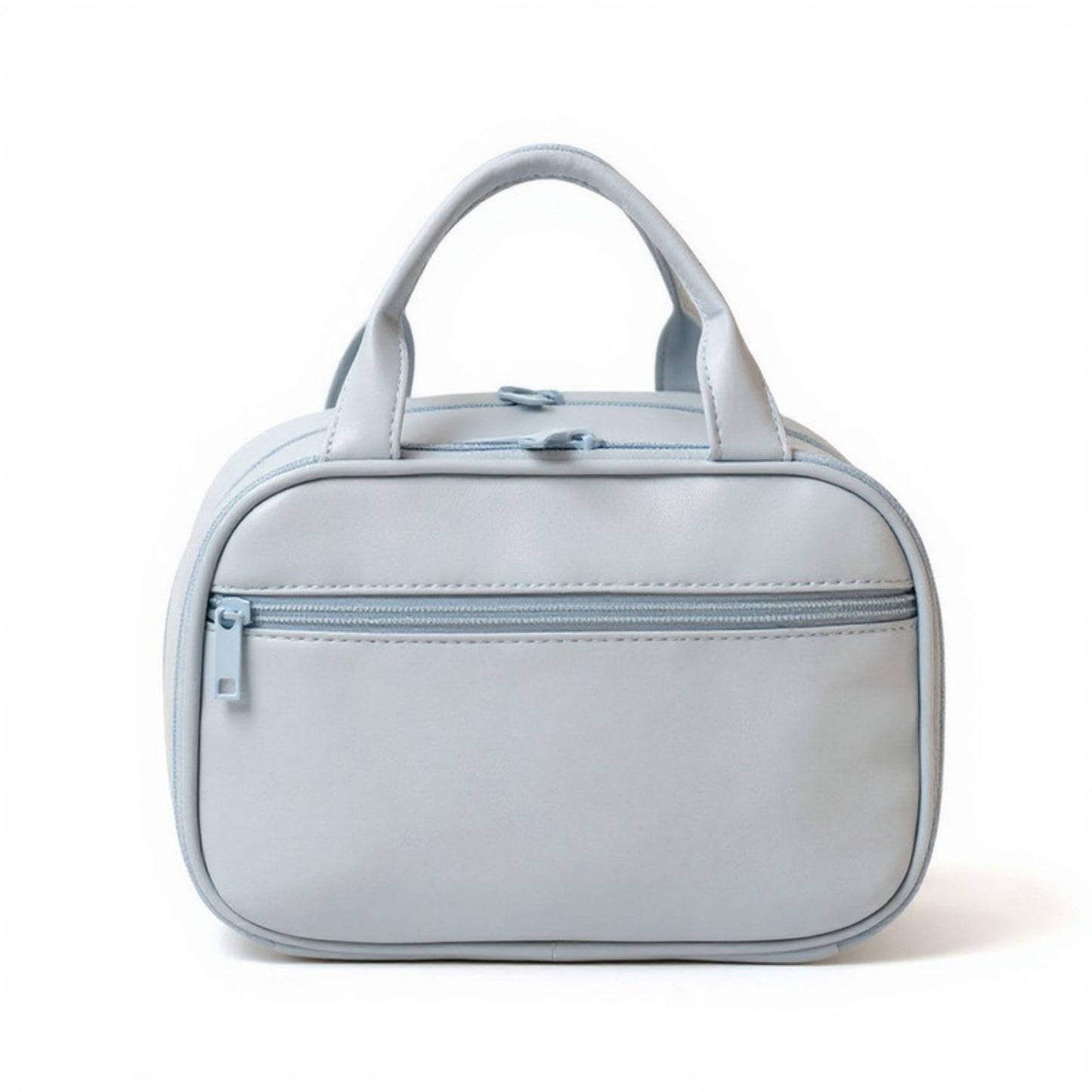 Travel Makeup and Toiletry Bag with Dual Compartments and Carry Handle