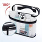 Clear Travel Toiletry Bag with 180¡ã Wide Opening and Waterproof PVC Design