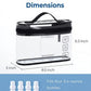 Clear Travel Toiletry Bag with 180¡ã Wide Opening and Waterproof PVC Design