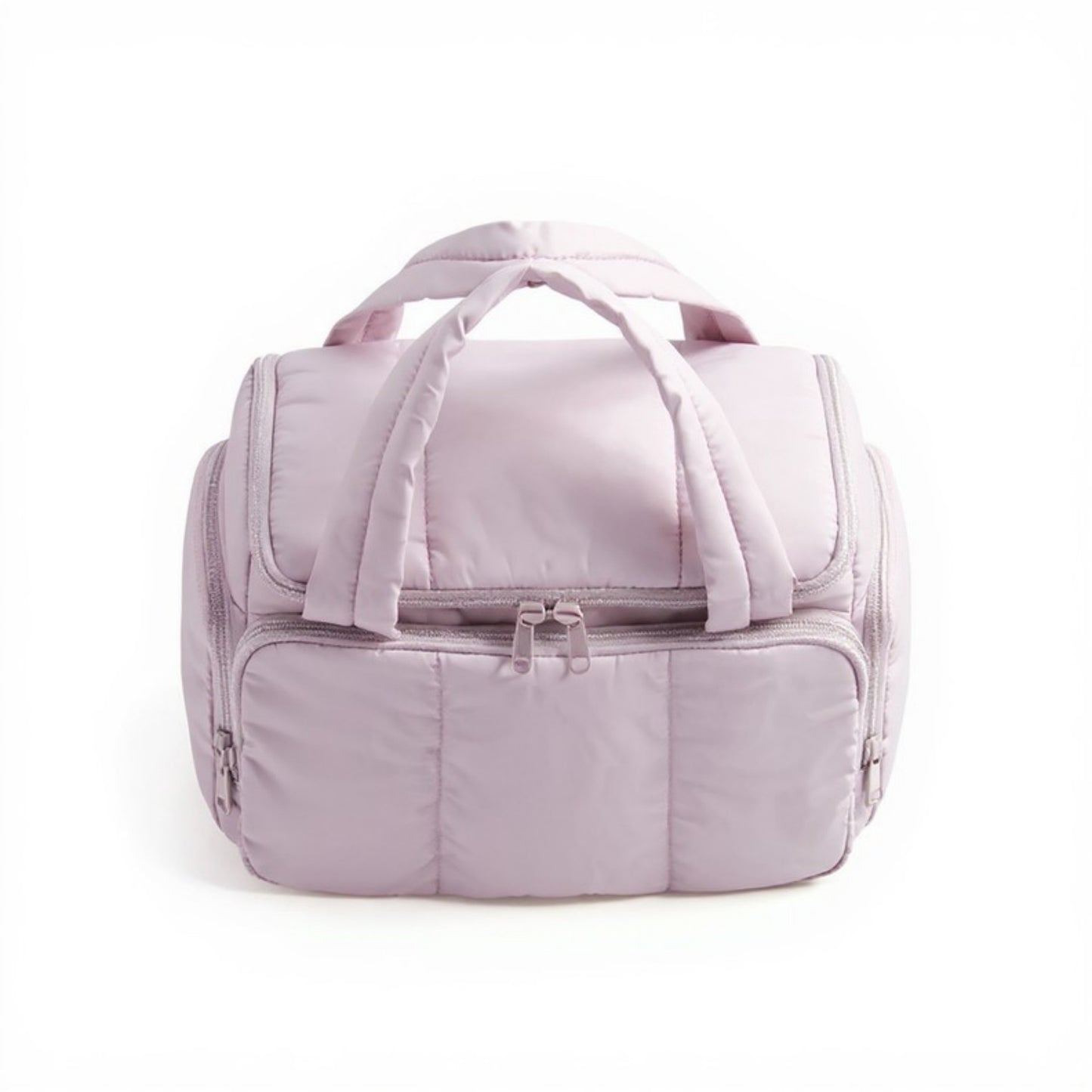 Multi-Pocket Travel Makeup and Toiletry Bag with Mesh Zipper Compartment and Waterproof Front Pocket