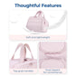 Large Capacity Toiletry and Makeup Bag with Wide-Mouth Opening and Multi-Compartment Organizer 12x8.5x5.5in