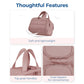 Large Capacity Makeup and Toiletry Bag with Wide-Mouth Opening and Travel Organizer Compartments 12x8.3x7.3in