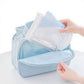 Makeup Brush Storage Bag with Zipper Compartments and Carry Handle