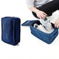 Travel Shoe Organizer Bag with Dual Zipper Compartments Lightweight Portable Design for Neatly Storing Footwear