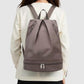 Lightweight Multi-Compartment Backpack with Front Zip Pockets and Bottom Storage Compartment for Daily Organization
