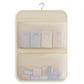 Hanging Organizer with Dual Zippered Compartments Space-Saving Storage Design for Closets Bathrooms