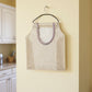 Hanging Mesh Storage Bag with Reinforced Checked Handles Breathable Lightweight Organizer