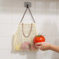 Hanging Mesh Storage Bag with Reinforced Checked Handles Breathable Lightweight Organizer