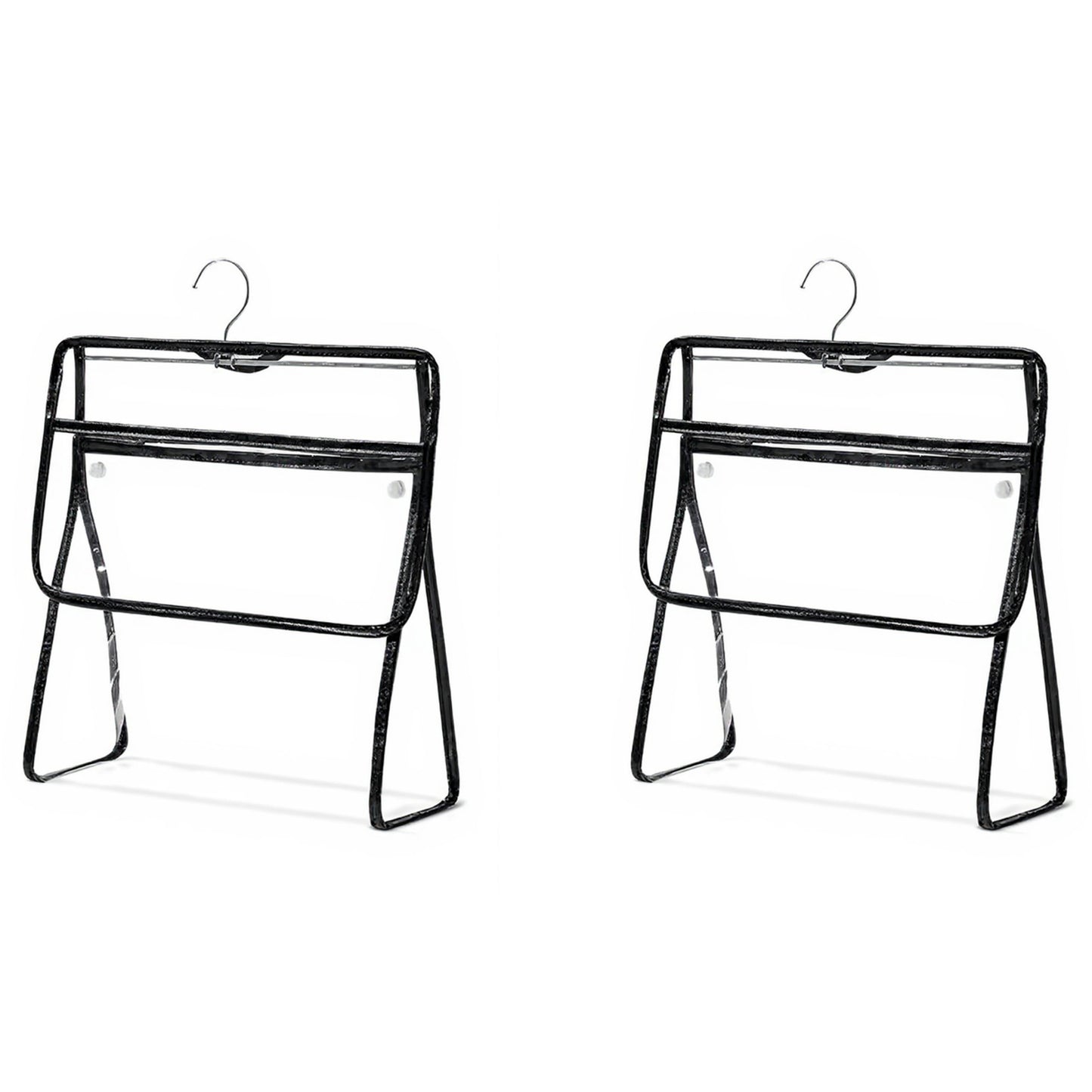 2pcs Women's Clear Hanging Shower Organizer with Touch-Friendly Phone Pocket Water-Resistant Storage Shelf