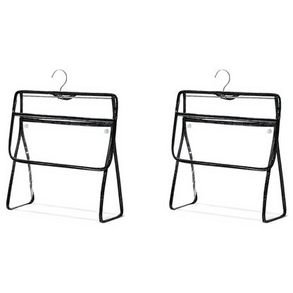 2pcs Women's Clear Hanging Shower Organizer with Touch-Friendly Phone Pocket Water-Resistant Storage Shelf