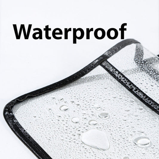 Clear Hanging Shower Organizer with Touch-Friendly Phone Pocket Water-Resistant Storage Shelf