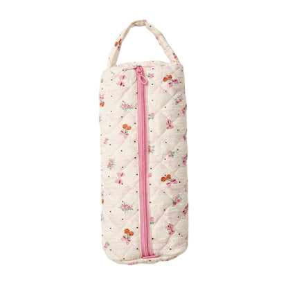 Quilted Travel Toiletry Bag with Soft Padded Design Spacious Interior Smooth Zipper and Easy-Carry Top Handle