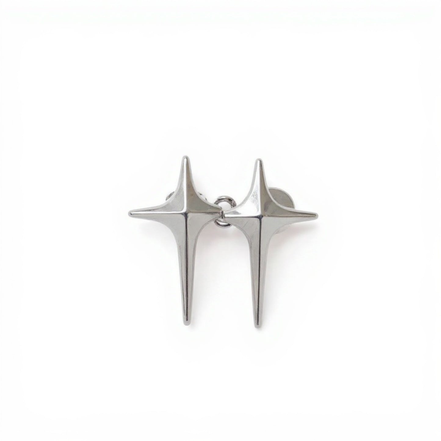3-Piece Star-Shaped Pant Buckle Extender Set with Sculpted Metal Spike Design for Adjustable Waistroom 1.5x1.4in