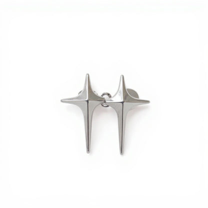 3-Piece Star-Shaped Pant Buckle Extender Set with Sculpted Metal Spike Design for Adjustable Waistroom 1.5x1.4in