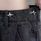 3-Piece Star-Shaped Jean Buckle Extender Set with Sculpted Metal Design for Adjustable Fit and Added Waistroom Comfort 0.8in