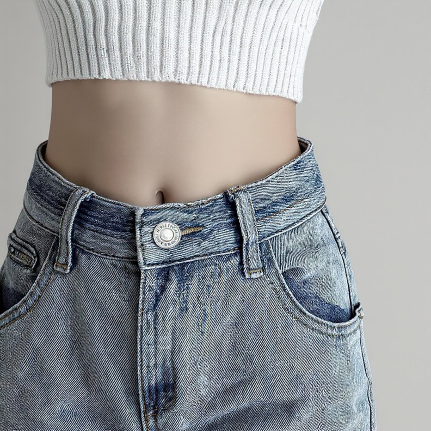 3-Piece Bow-Shaped Jean Waist Extender Set with Decorative Metal Buckle Clips for Stylish Adjustable Fit and Added Waistroom 0.8in