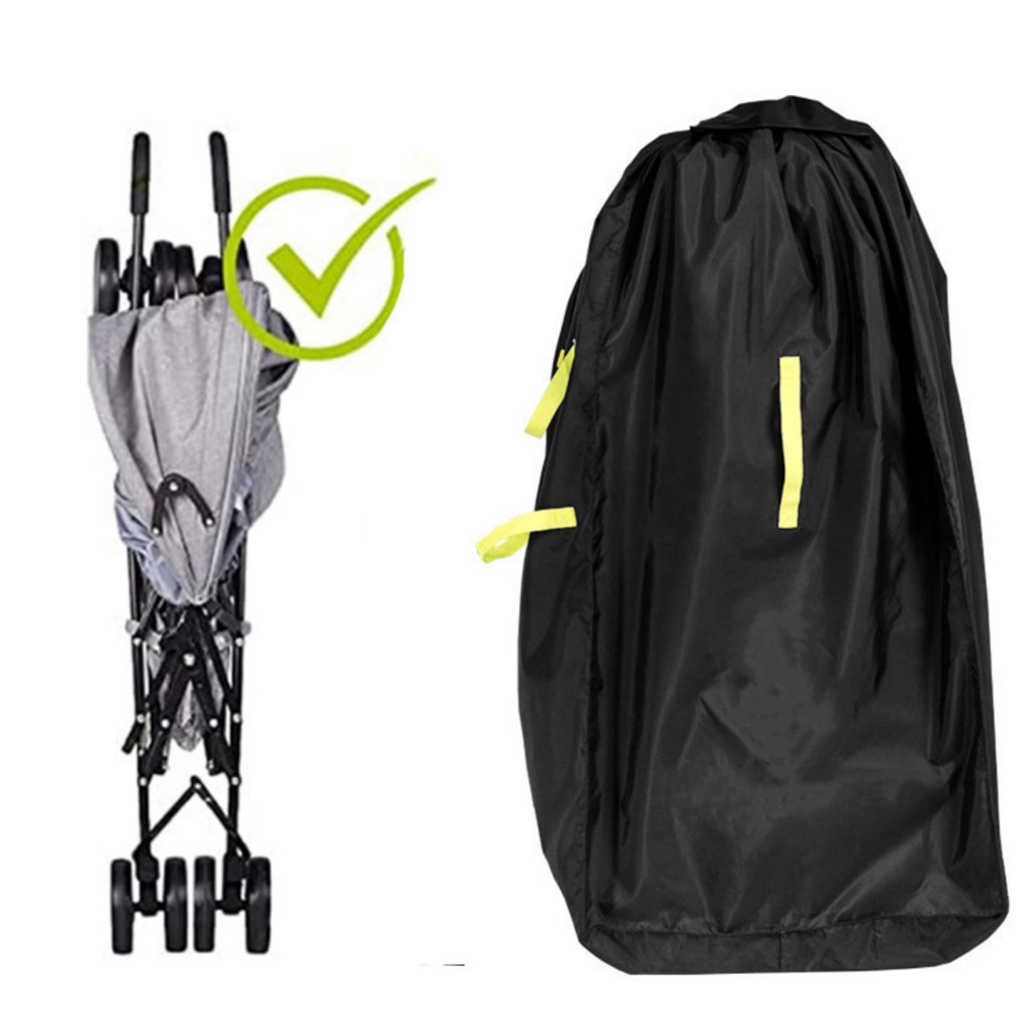Lightweight Backpack Protective Cover with Elastic Secure Fit, High-Visibility Pull Tabs, and Foldable Storage Pouch 9.5x6.7x18.5in