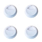 4pcs per Set Reusable Silicone Coffee Cup Lid Spill Resistant Hot Drink Cover with Sip Opening 3.5x0.7in