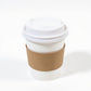 Reusable Silicone Coffee Cup Lid Spill Resistant Hot Drink Cover with Sip Opening 3.5x0.7in