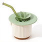 Silicone Bunny Ear Cup Lid Dustproof Insulated Drink Cover with Pop Up Vent Seal 4.6x0.7in