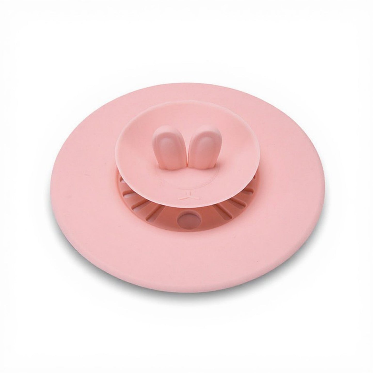 Silicone Bunny Ear Cup Lid Dustproof Insulated Drink Cover with Pop Up Vent Seal 4.6x0.7in