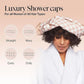 Satin Checkered Hair Bonnet with Soft Elastic Band for Comfortable Sleep and Frizz Control