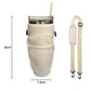 Multifunctional Drink Holder Bag with Key, Card, and Phone Storage, Adjustable Strap for Hands-Free Convenience