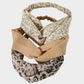 3-Piece Twisted Fabric Headband Set with Elastic Back and Mixed Patterned Designs