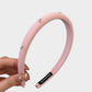 2-Piece Padded Headband Set with Smooth Fabric Finish and Mini Bow Embellishment Details