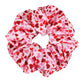 3-Piece Heart Print Fashion Hair Scrunchie Set with Soft Fabric and Gentle Elastic Hold