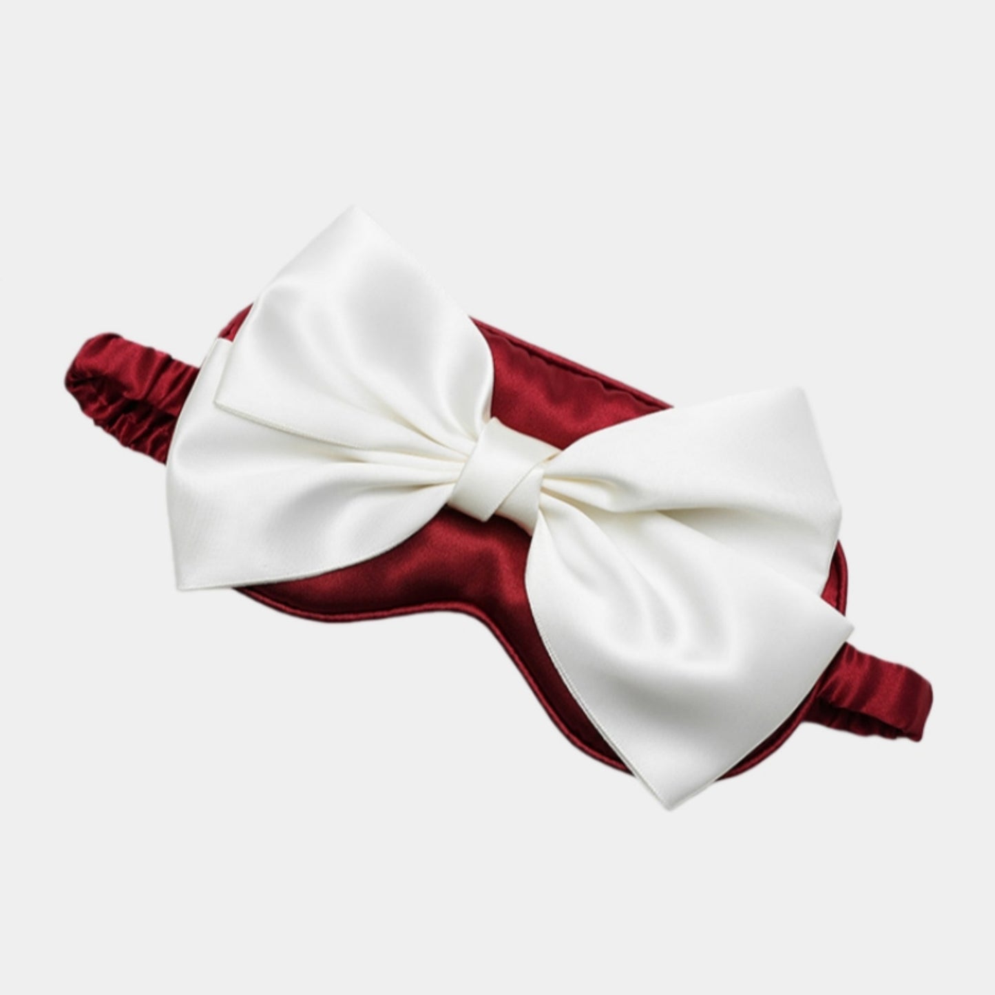 Satin Sleep Mask with Oversized Bow Detail and Elastic Comfort Fit