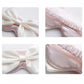 Satin Sleep Mask with Oversized Bow Detail and Elastic Comfort Fit