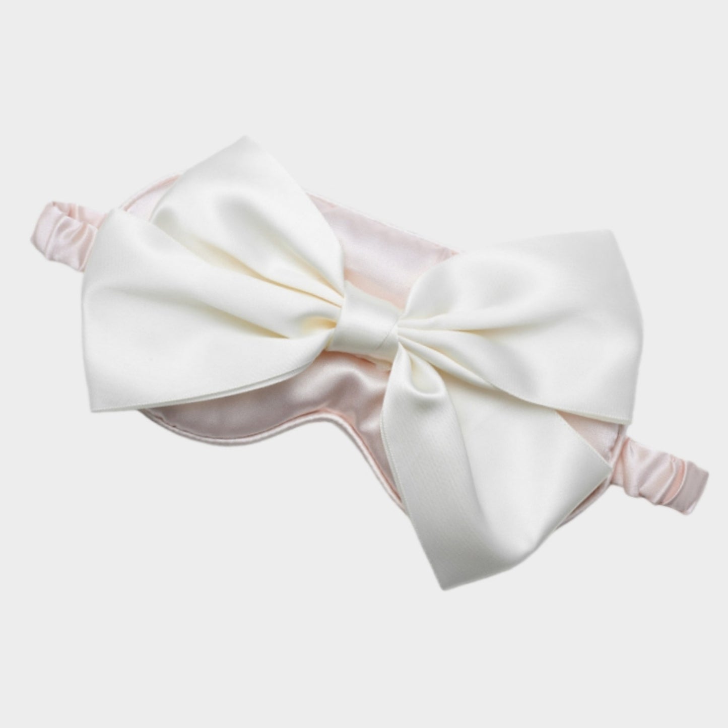 Satin Sleep Mask with Oversized Bow Detail and Elastic Comfort Fit