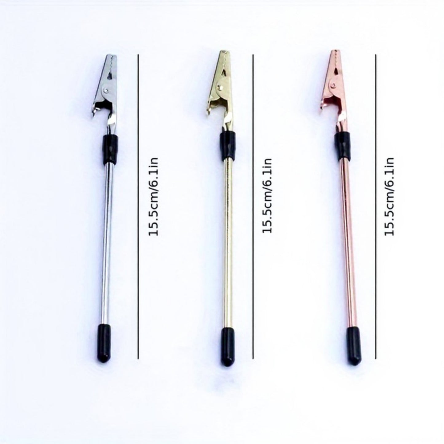 3-Piece Jewelry Fastener Helper Tool with Long Handle and Secure Alligator Clip for Easy Necklace and Bracelet Clasping