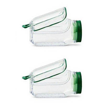 2pcs Portable Salad Container with Leak Resistant Lid and Built In Fork for On the Go Meals 4x7.5x3.5in