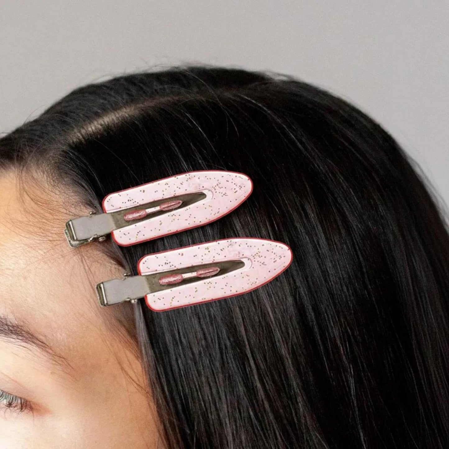 Decorative Hair Sectioning Clips with Metal Alligator Clamp for Styling and Everyday Hold 6-Piece Set 2.3x0.7in