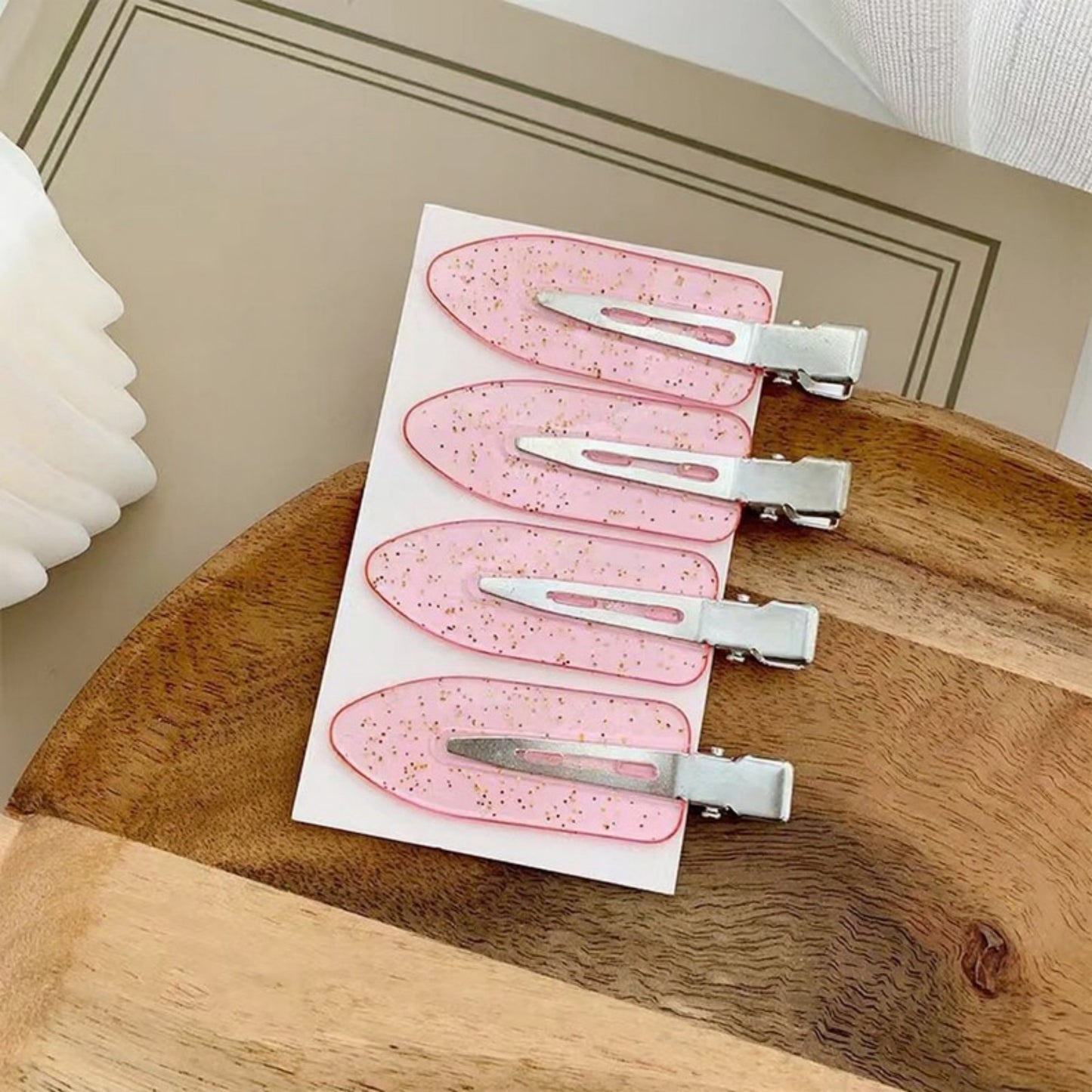 Decorative Hair Sectioning Clips with Metal Alligator Clamp for Styling and Everyday Hold 6-Piece Set 2.3x0.7in