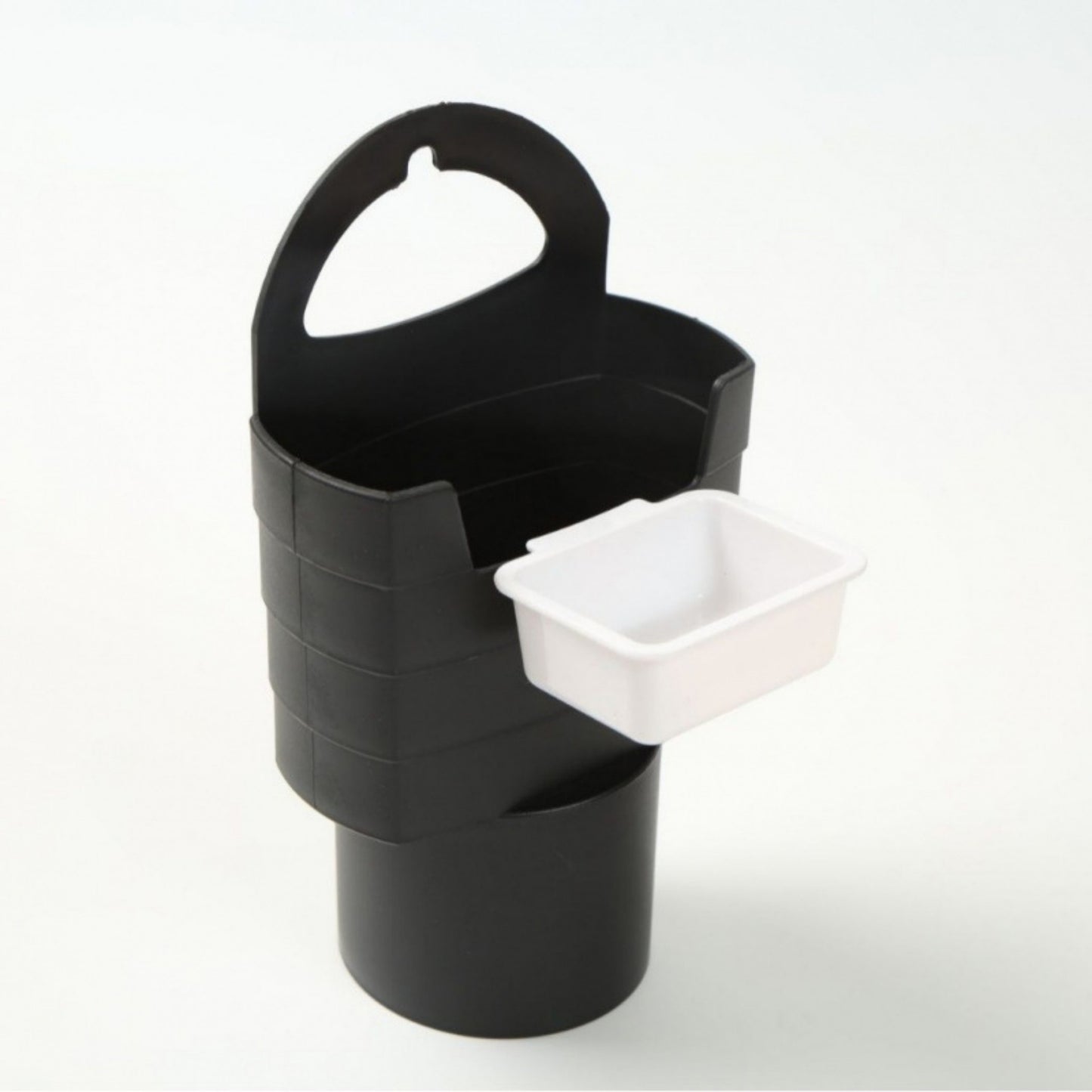 Car Cup Holder Trash Can Organizer with Removable Inner Tray and Handle Design