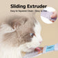 Cat Treat Tube Squeezer with Sliding Extruder Design for Wet Food and Puree Snacks 3-Piece Set
