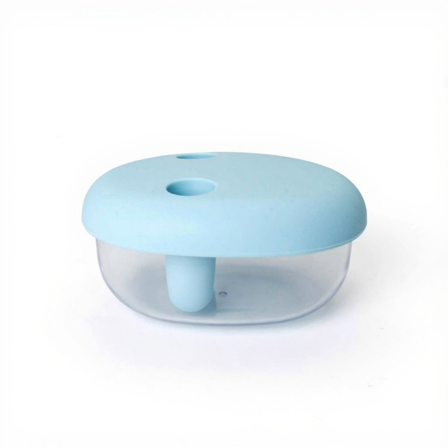 Food Grade Snack Storage Box with Hands-Free Lid and Dust-Proof Design 4.7x4x2.3in