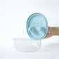 Food Grade Snack Storage Box with Hands-Free Lid and Dust-Proof Design 4.7x4x2.3in