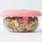 Food Grade Snack Storage Box with Hands-Free Lid and Dust-Proof Design 4.7x4x2.3in