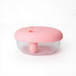 Food Grade Snack Storage Box with Hands-Free Lid and Dust-Proof Design 4.7x4x2.3in