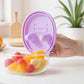 Food Grade Snack Storage Box with Hands-Free Lid and Dust-Proof Design 4.7x4x2.3in