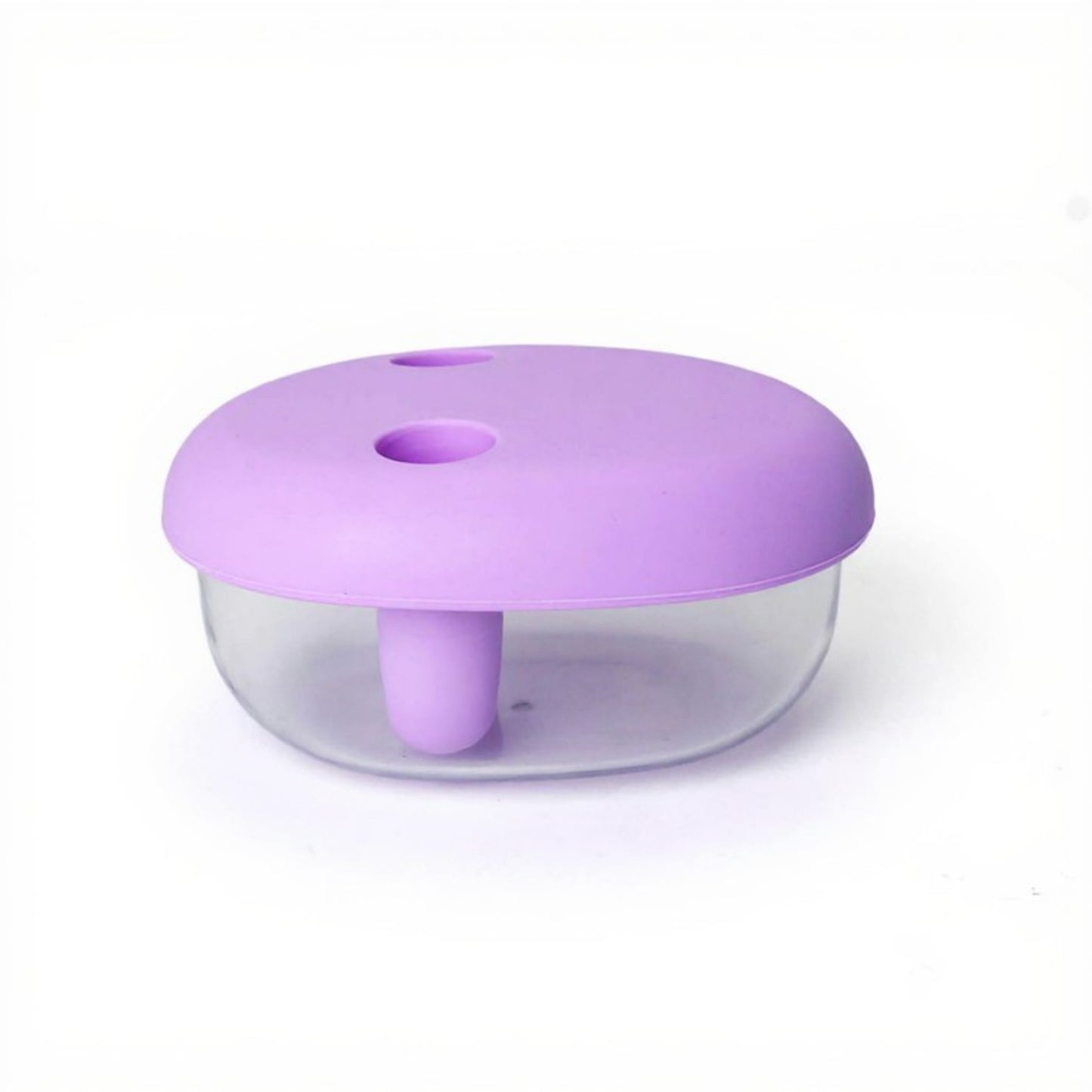 Food Grade Snack Storage Box with Hands-Free Lid and Dust-Proof Design 4.7x4x2.3in