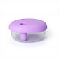 Food Grade Snack Storage Box with Hands-Free Lid and Dust-Proof Design 4.7x4x2.3in