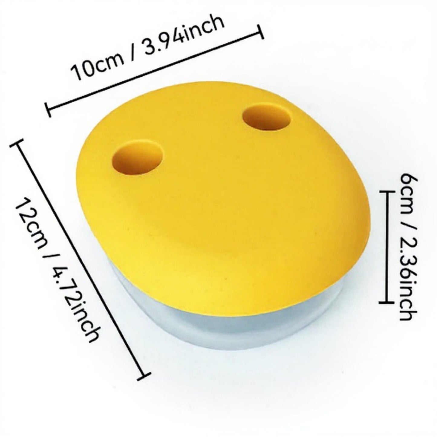 Food Grade Snack Storage Box with Hands-Free Lid and Dust-Proof Design 4.7x4x2.3in