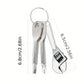 Mini Keychain Tool Set with Adjustable Wrench Screwdriver and Compact Multi Tool Design